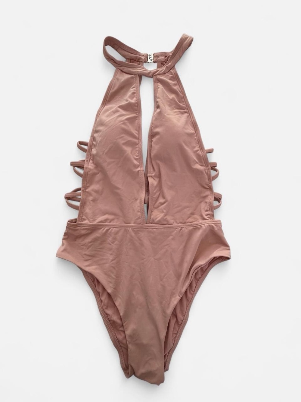 Envy Dusty Rose Halter One-Piece Swimsuit